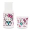 Sanrio Hello Kitty Pink Dots 18-Ounce Glass Pitcher and 8-Ounce Cup